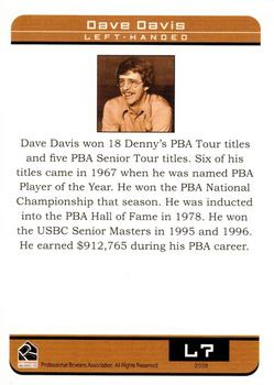2008 Rittenhouse PBA - Legends #L7 Dave Davis Back